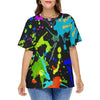 Rainbow Gradient Print Fashion T-Shirt For Women BENNYS 