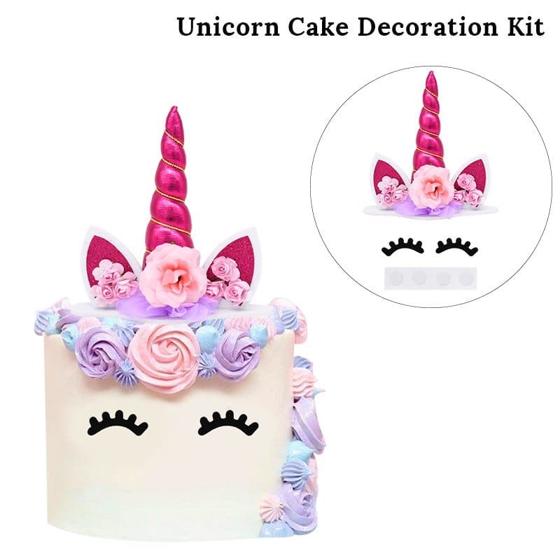 Rainbow Unicorn Cake Topper Kids Girl Birthday Party DIY Decoration BENNYS 