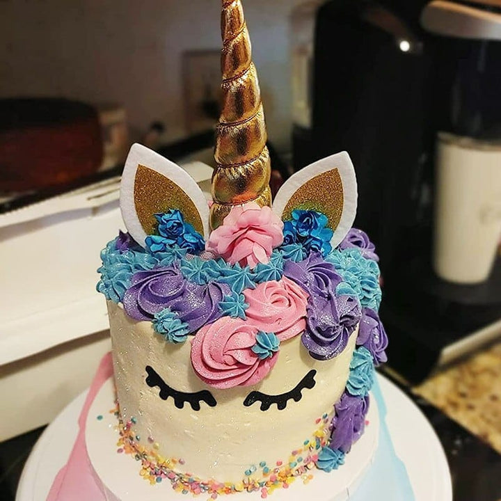 Rainbow Unicorn Cake Topper Kids Girl Birthday Party DIY Decoration BENNYS 