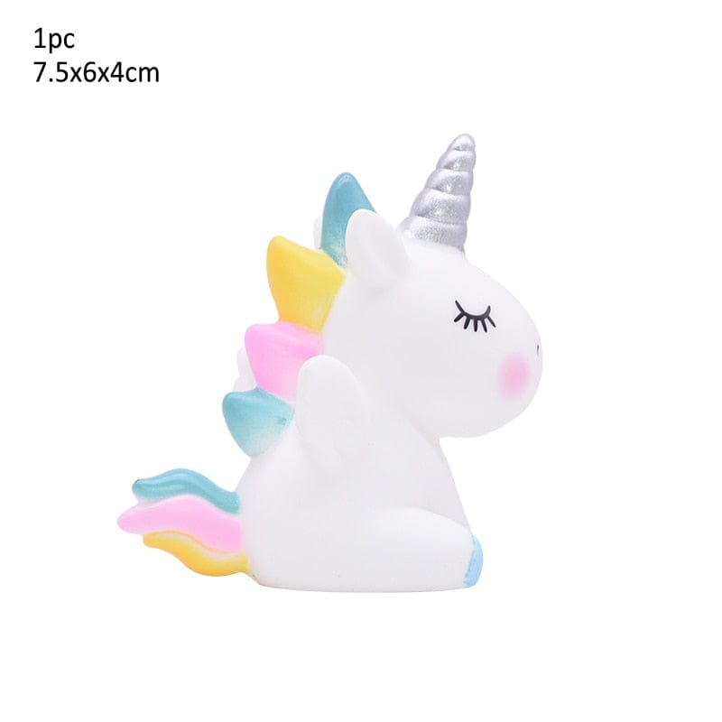 Rainbow Unicorn Cake Topper Kids Girl Birthday Party DIY Decoration BENNYS 