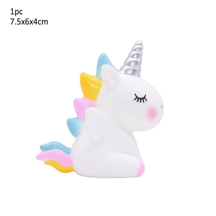 Rainbow Unicorn Cake Topper Kids Girl Birthday Party DIY Decoration BENNYS 