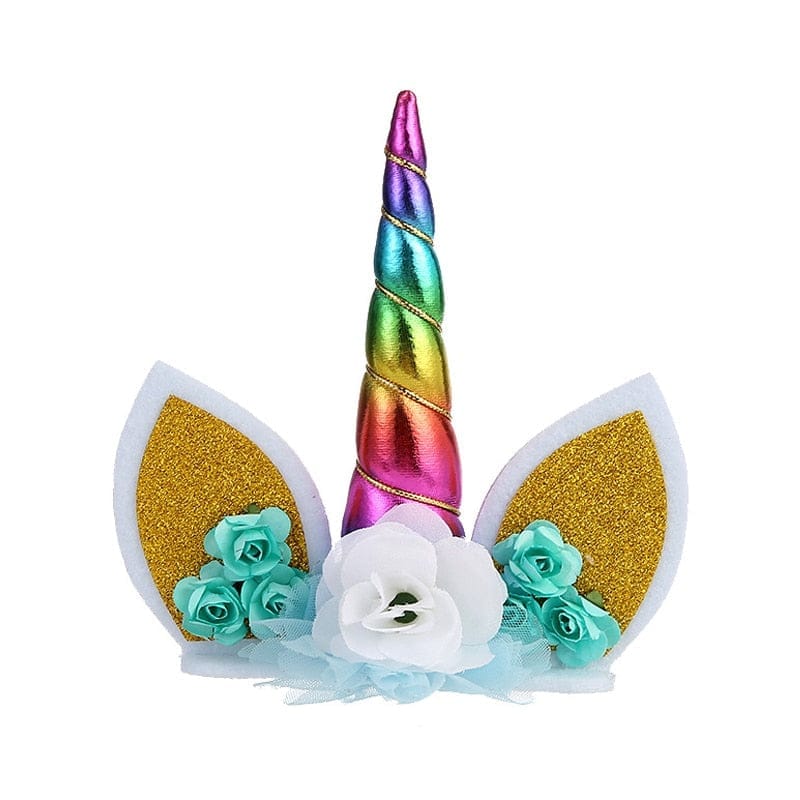 Rainbow Unicorn Cake Topper Kids Girl Birthday Party DIY Decoration BENNYS 