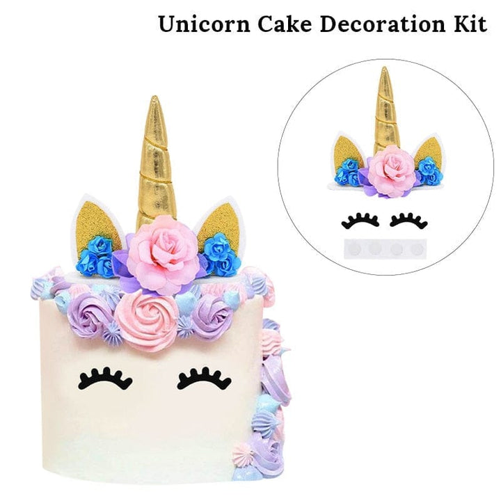 Rainbow Unicorn Cake Topper Kids Girl Birthday Party DIY Decoration BENNYS 