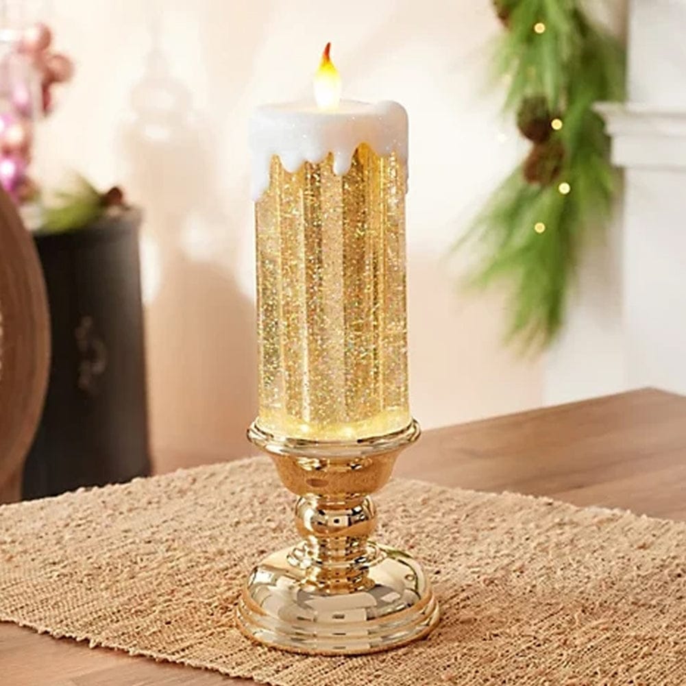 Rechargeable Color Electronic LED Waterproof Candle With Glitter Color Changing LED Candle Home Decor BENNYS 