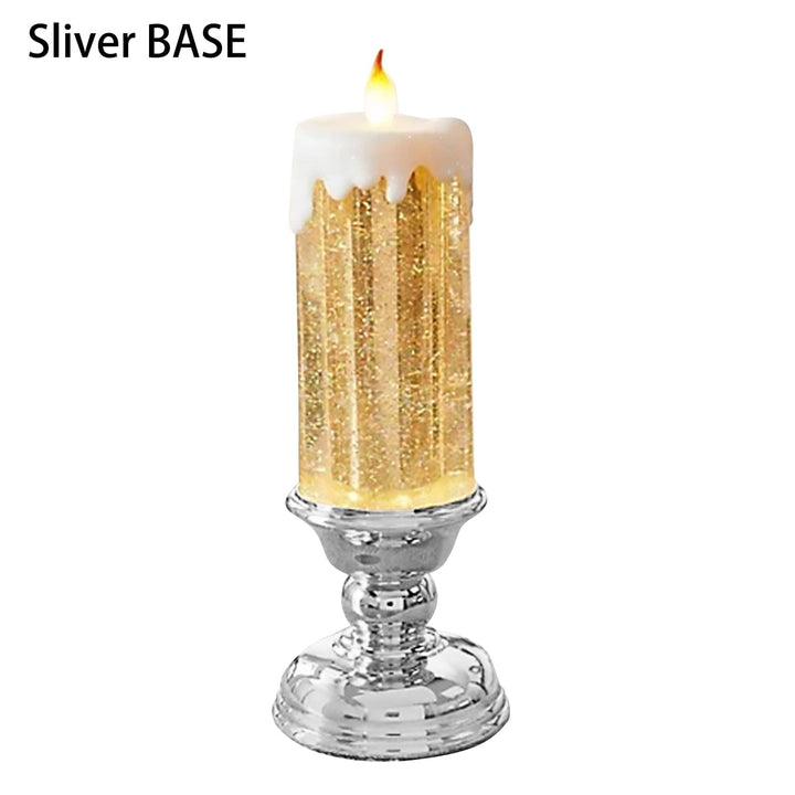 Rechargeable Color Electronic LED Waterproof Candle With Glitter Color Changing LED Candle Home Decor BENNYS 