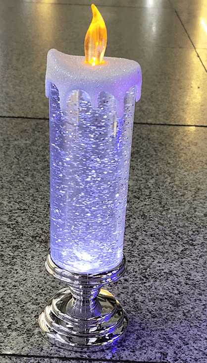 Rechargeable Color Electronic LED Waterproof Candle With Glitter Color Changing LED Candle Home Decor BENNYS 