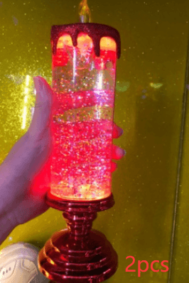 Rechargeable Color Electronic LED Waterproof Candle With Glitter Color Changing LED Candle Home Decor BENNYS 