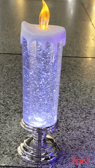 Rechargeable Color Electronic LED Waterproof Candle With Glitter Color Changing LED Candle Home Decor BENNYS 