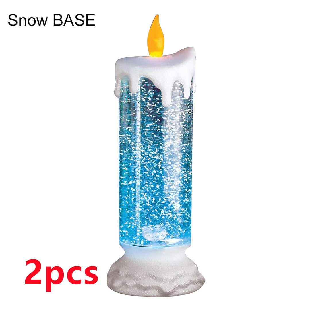 Rechargeable Color Electronic LED Waterproof Candle With Glitter Color Changing LED Candle Home Decor BENNYS 