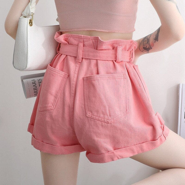 Retro Denim Shorts For Women With Belt BENNYS 