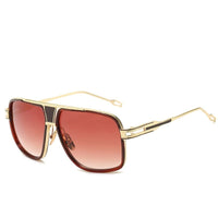 Retro Metal gradient square frame sunglasses BENNYS 