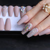Reusable Press on nails box 24pcs Acrylic crystal nails BENNYS 