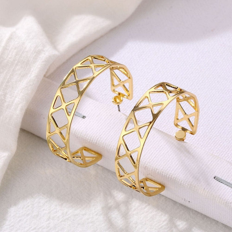 Round Hoop Earrings for Women Fashion Bohemian Jewelry BENNYS 