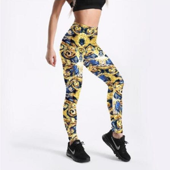 S-5XL High Waist 3D Printed Fitness Leggings BENNYS 