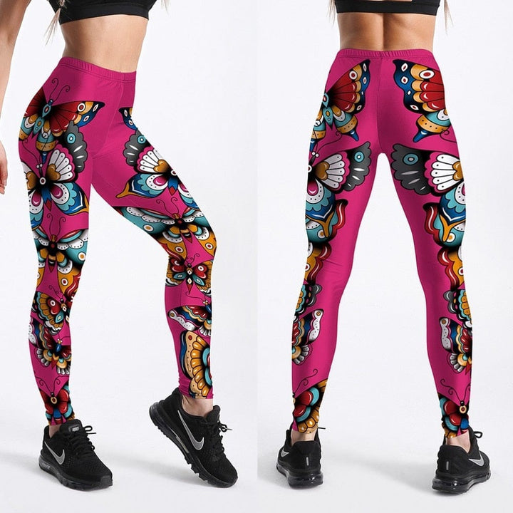 S-5XL High Waist 3D Printed Fitness Leggings BENNYS 