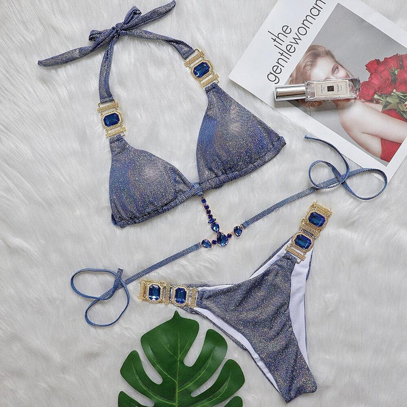 S - XL Diamond Scrunch Butt Brazilian Bikini For Women – Bennys Beauty World