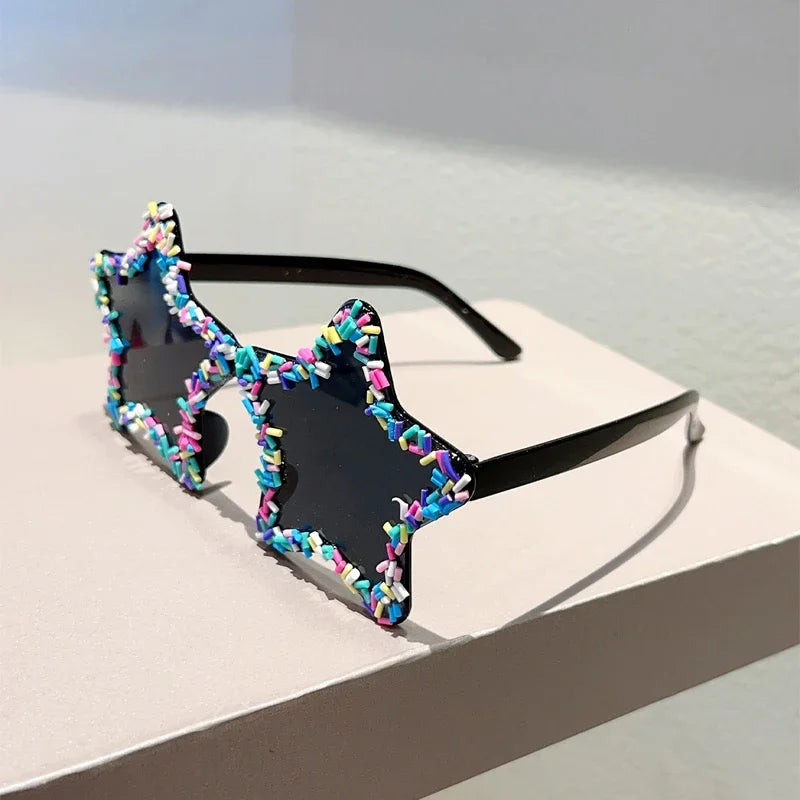 Star-Shaped Sunglasses | UV400 Gradient Beach &amp; Party Shades