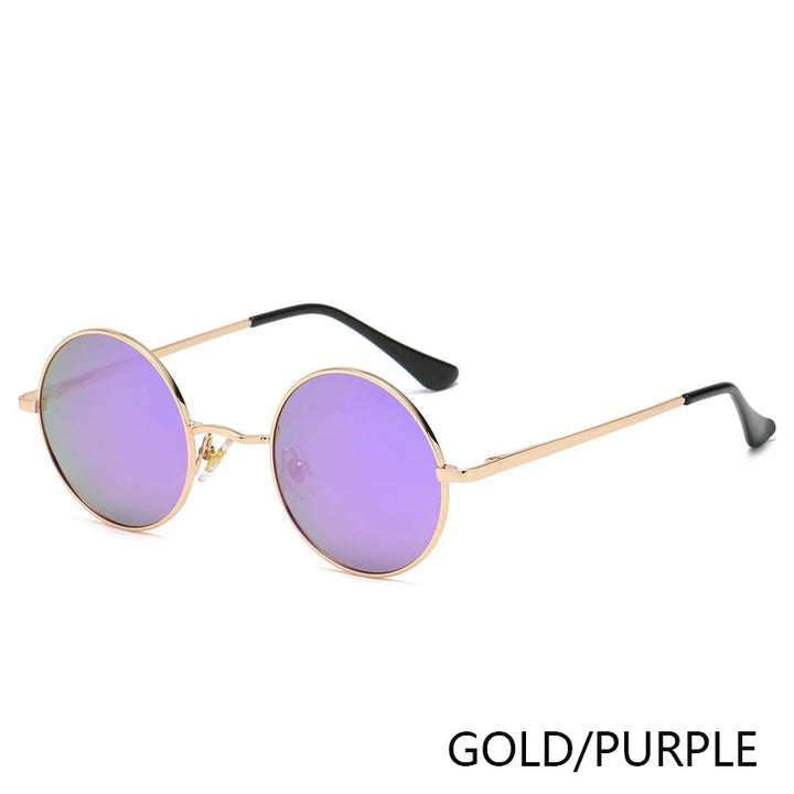 Retro Round Polarized Sunglasses | UV400 Metal Frame Unisex