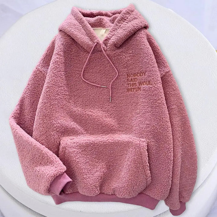 Women's Fleece Flannel Pullover Female Sweatshirt