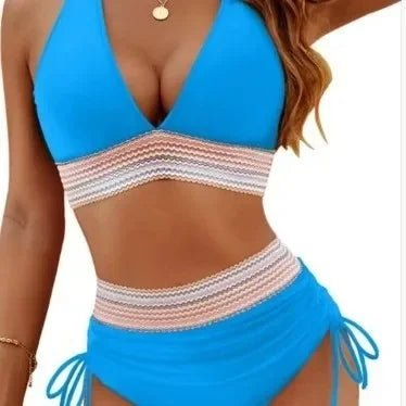 Solid Color Bikini Swimsuit Tight Multi - color - Bennys Beauty World