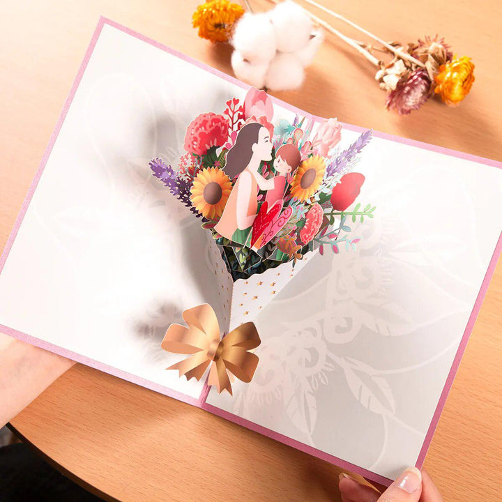 Happy Mothers Day Greeting Card Pop Up 3D Gift for Mom-Arlik interiors