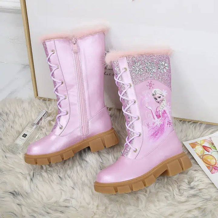 Girls' Princess Frozen Fashion Boots-Bennys Beauty World