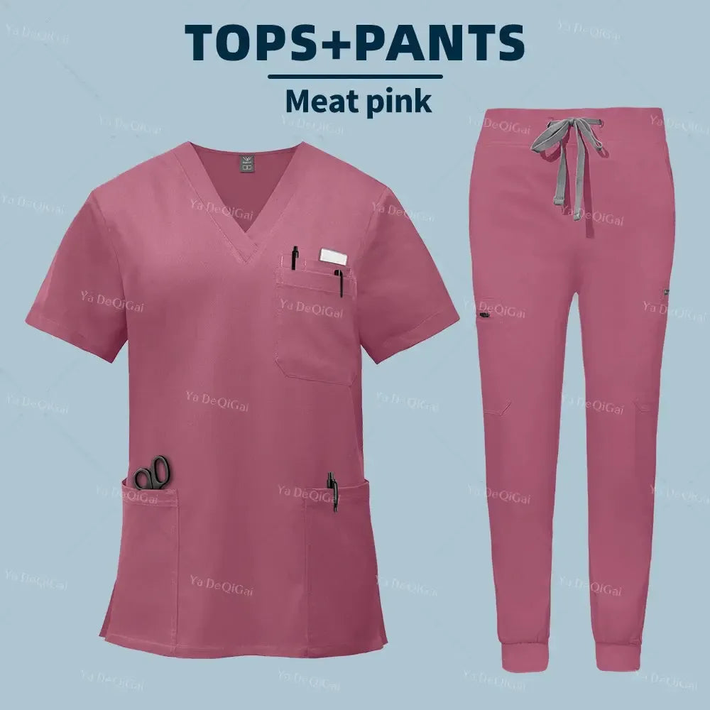 Unisex Medical Scrubs Set – With Pockets-Scrubs-Bennys Beauty World