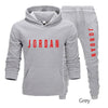 Men's Sweatshirt Sets Solid Color Hoodies+ Sweatpants 2Pcs Tracksuit-Hoodie-Bennys Beauty World
