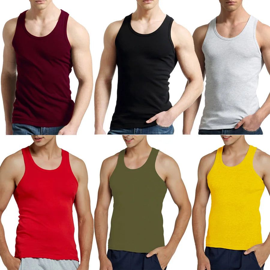 Men's Fitness Cool Summer Cotton Vest Shirt