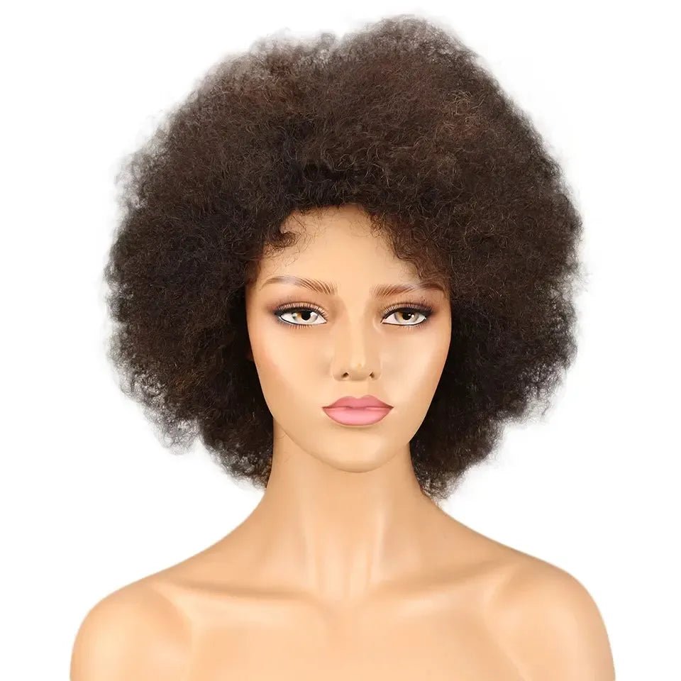 Brazilian Remy Afro Kinky Curly Bob Wig – 200% Density - Bennys Beauty World