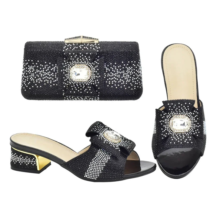 African Women Party Shoes And Bags Set