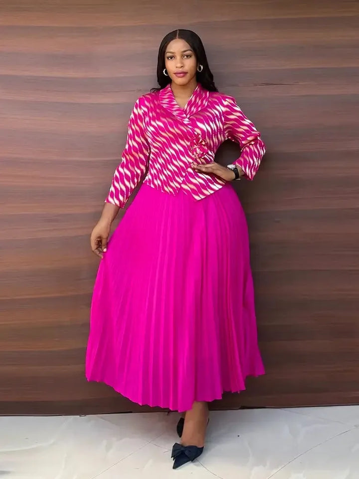 Plus Size Luxury Dresses For Women Elegant And Beautiful Gowns Miyake Pleated Dress Party Evening Prom Formal Female Fashion-Bennys Beauty World