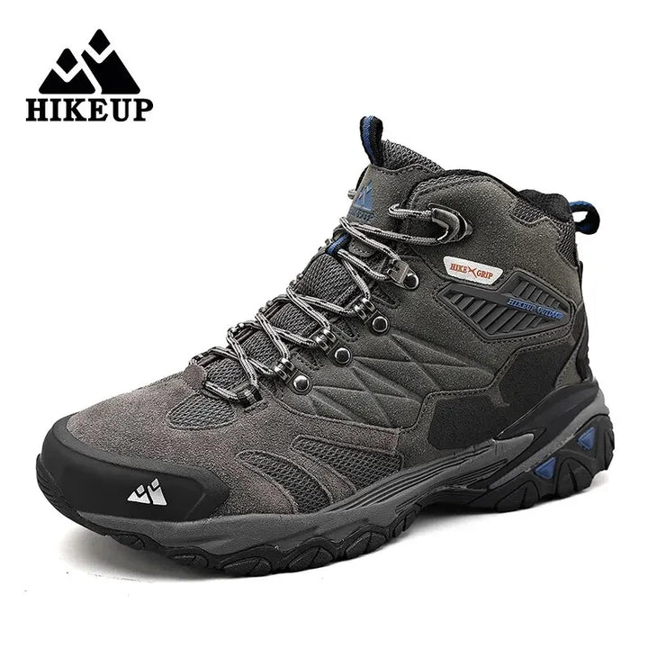 Mens Outdoor Hiking Boots Suede High Top Waterproof Men Shoes-Bennys Beauty World