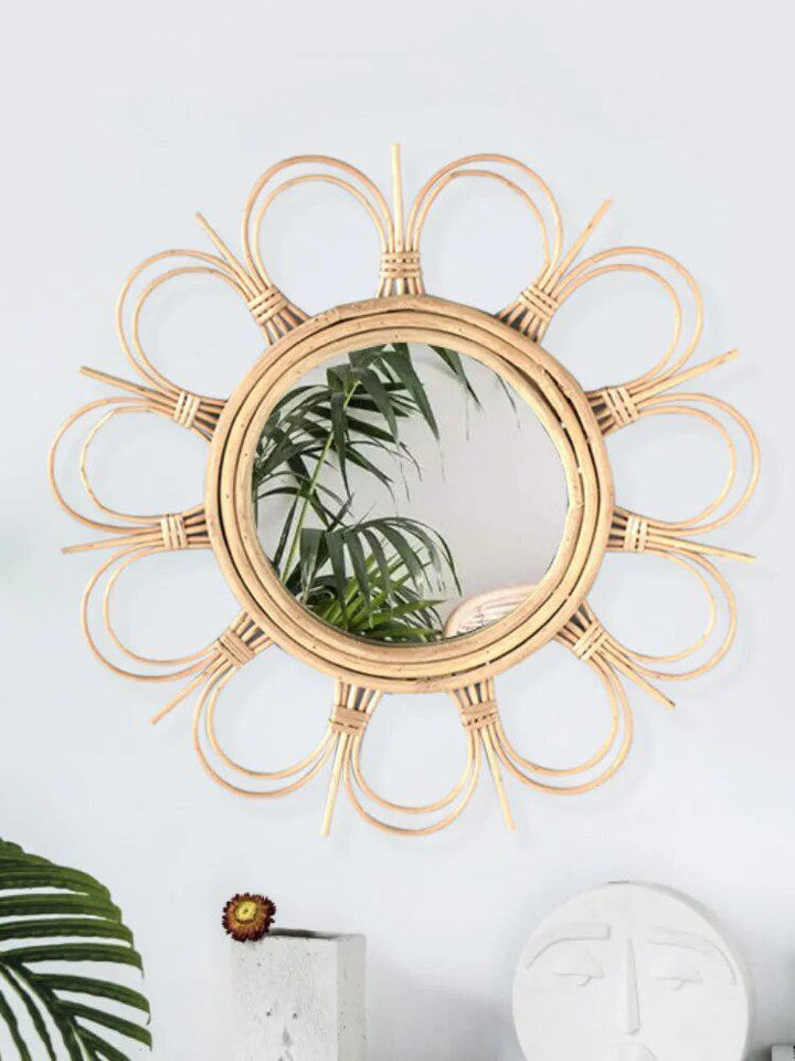 Wooden Decorative Mirror Wall Hanging Big Size 3d Self Adhesive Mirror Luxury Accessories Ozdoby Do Pokoju Home Decoration 1213-Arlik interiors