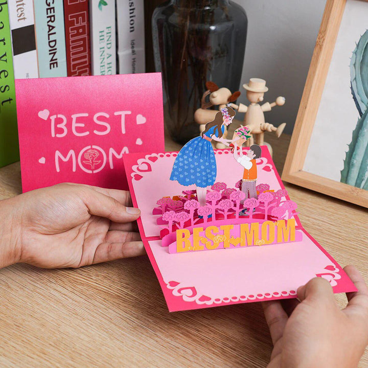 Happy Mothers Day Greeting Card Pop Up 3D Gift for Mom-Arlik interiors