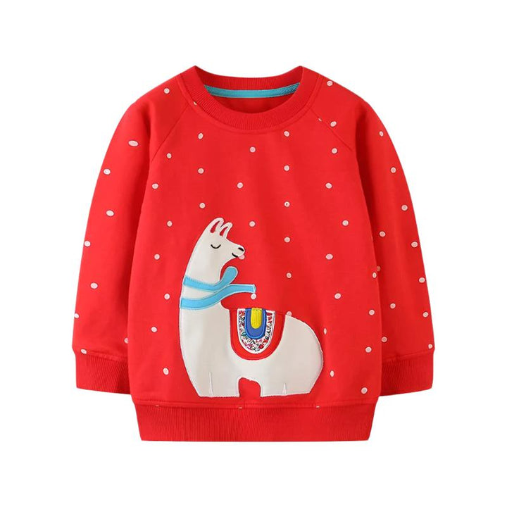 Girls Sweatshirts Cotton Cartoon Casual Clothes