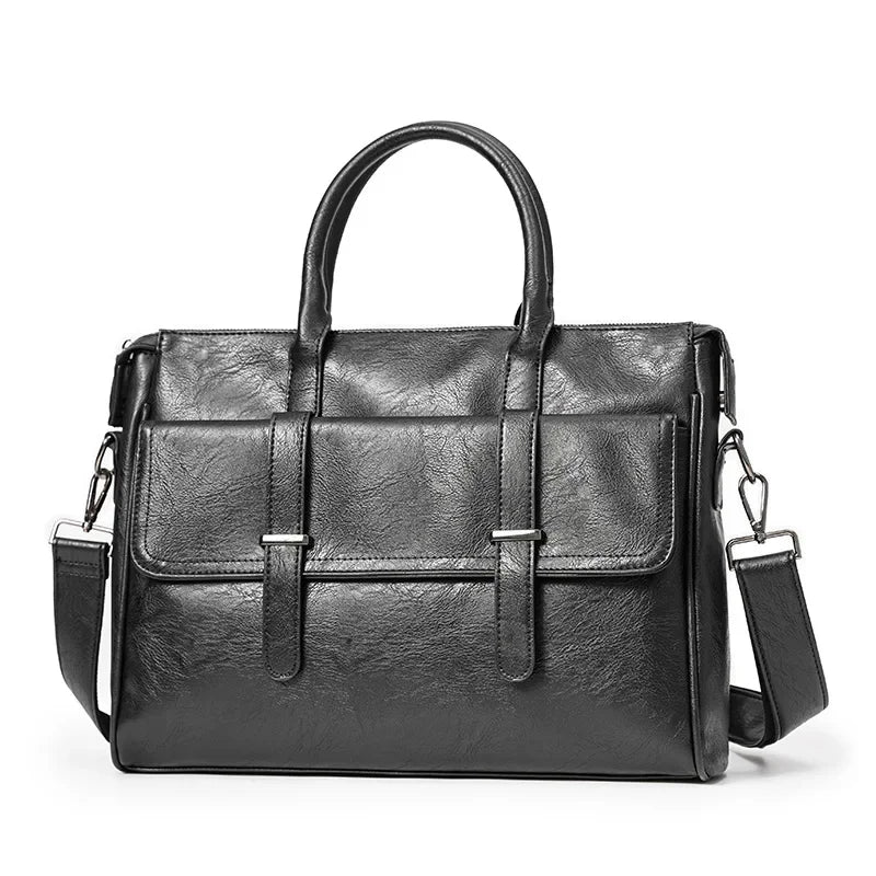 Business Handbags Men Briefcase Luxury Fashion Leather Satchels-bag-Bennys Beauty World