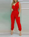 Women's Summer V-neck Jumpsuit-jumpsuit-Bennys Beauty World