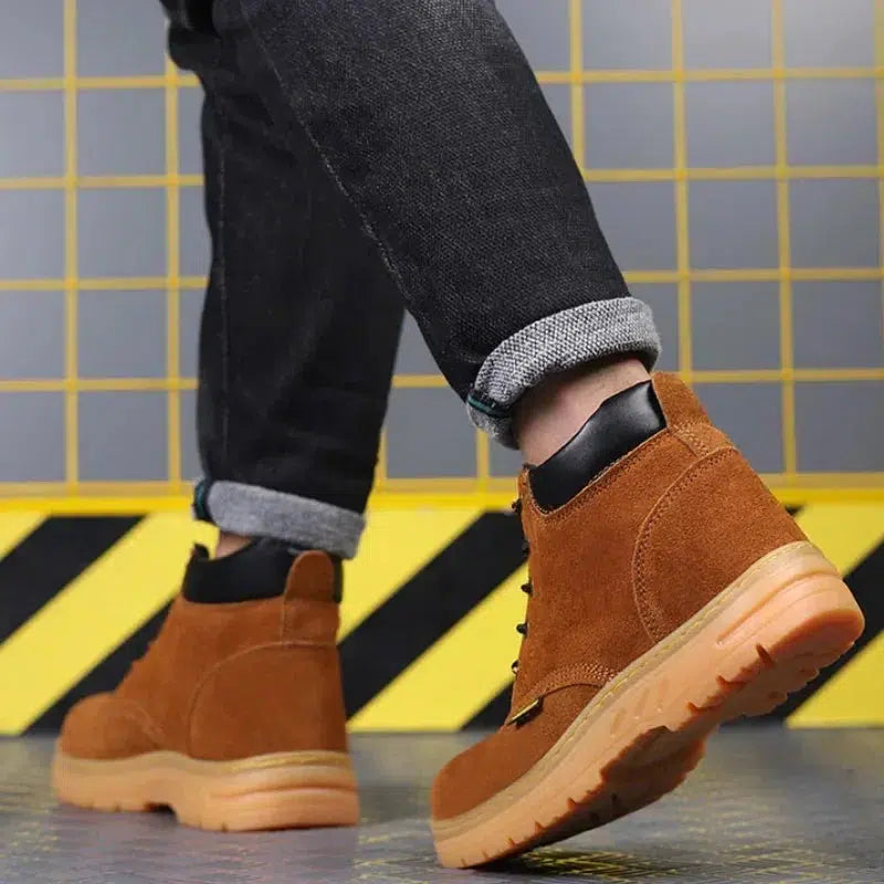 Men's Boots Ankle Steel Toe Shoes