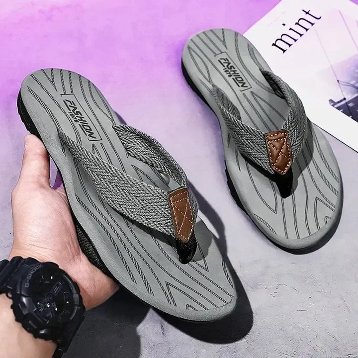 Fashion Mens Sandals Outdoor Soft Summer Slippers Size 39-46 Jumpmore Shoes Men Flip Flops Luxury Sandals 슬리퍼 Slides Men-Bennys Beauty World