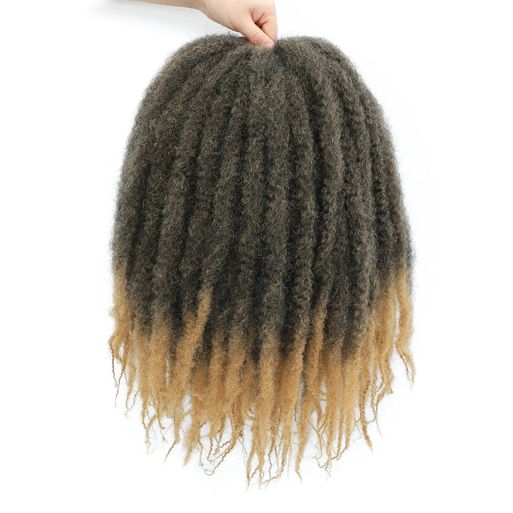 Karida 10-18 Inch Marley Twist Braiding Hair – Kinky Curly Synthetic Crochet Hair-crochet hair-Bennys Beauty World