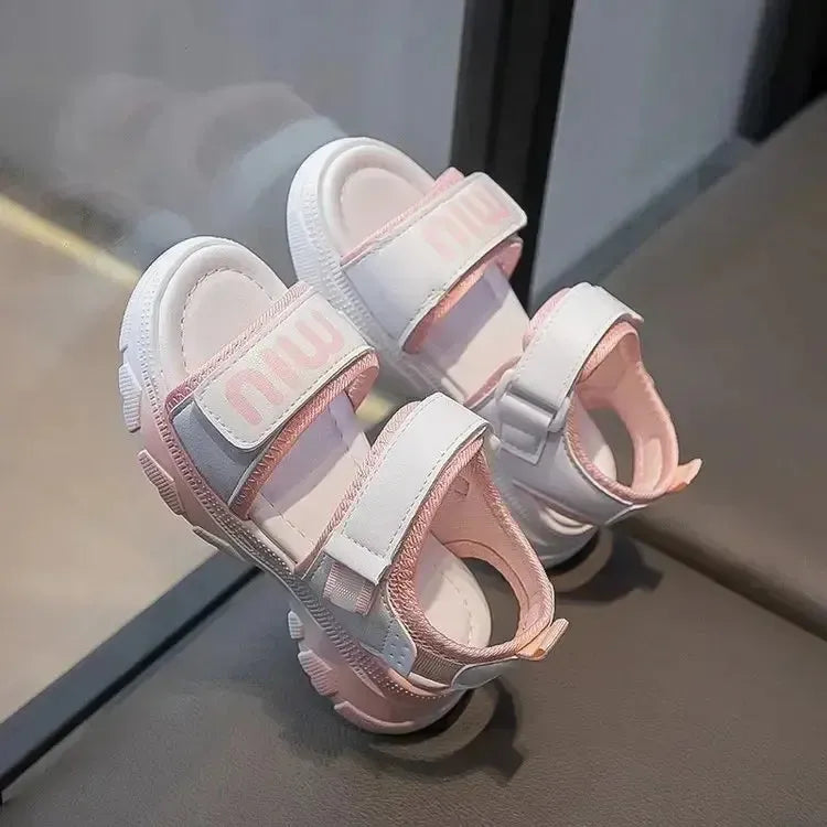 Girls' Pink Princess Sandals – For Summer Age 4–6 Years-Bennys Beauty World