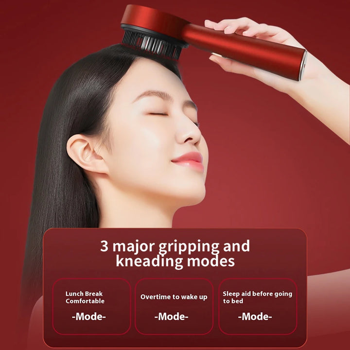 3 Modes Electric Vibration Massage Comb Red Light