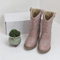 Children Mid Length Boots Fall And Winter Leather Boots-shoes-Bennys Beauty World