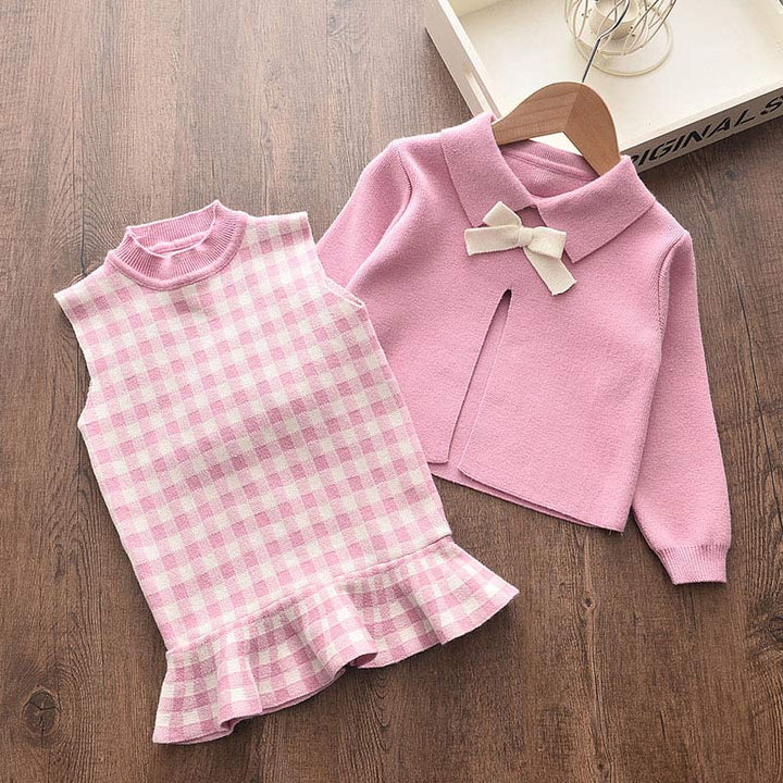 Kids Winter Sweater Dress-Dresses-Bennys Beauty World