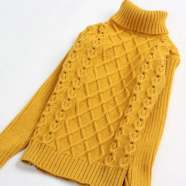 Children's Knitted Turtleneck Sweaters