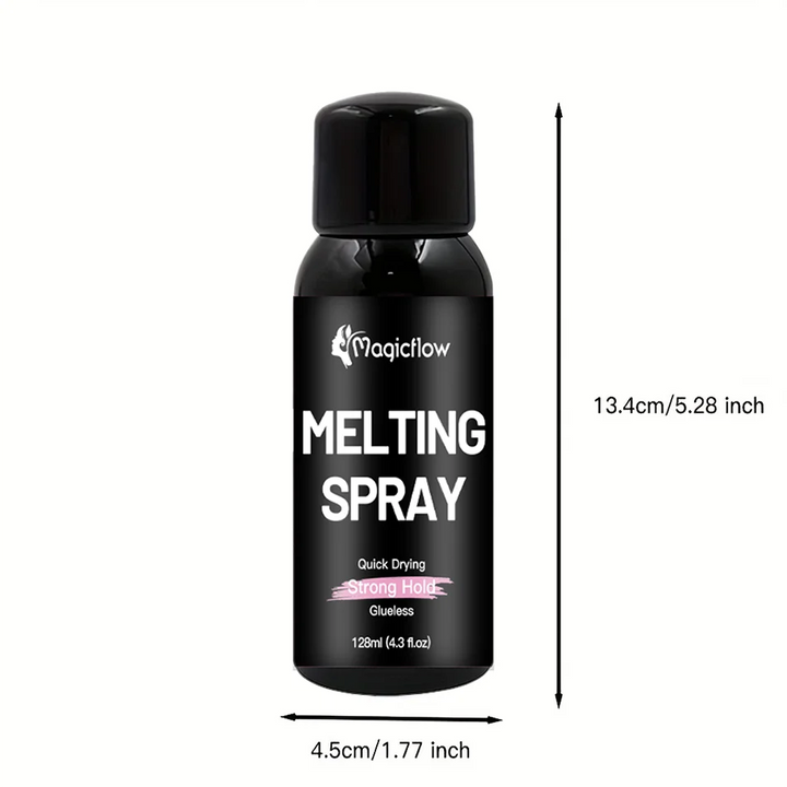 Lace Melting Spray – Strong Glueless Wig Bonding Spray | 128ml Quick-Dry Hair Adhesive
