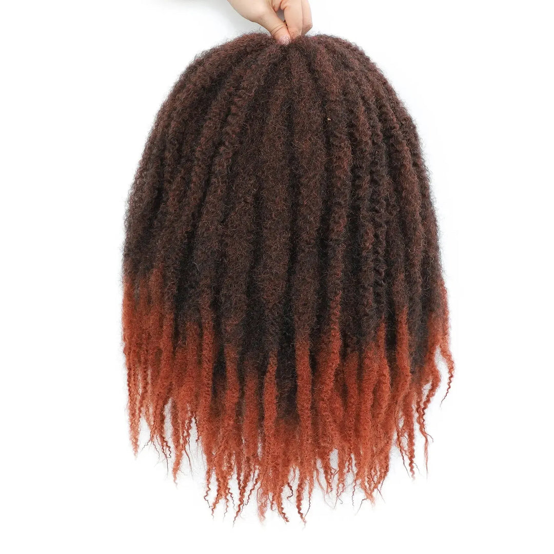 Karida 10-18 Inch Marley Twist Braiding Hair – Kinky Curly Synthetic Crochet Hair-crochet hair-Bennys Beauty World