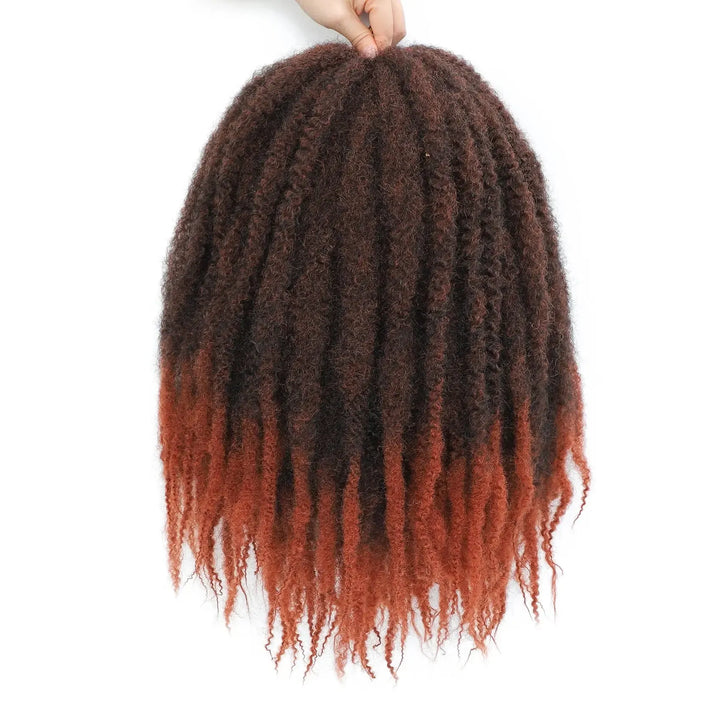 Karida 10-18 Inch Marley Twist Braiding Hair – Kinky Curly Synthetic Crochet Hair-crochet hair-Bennys Beauty World