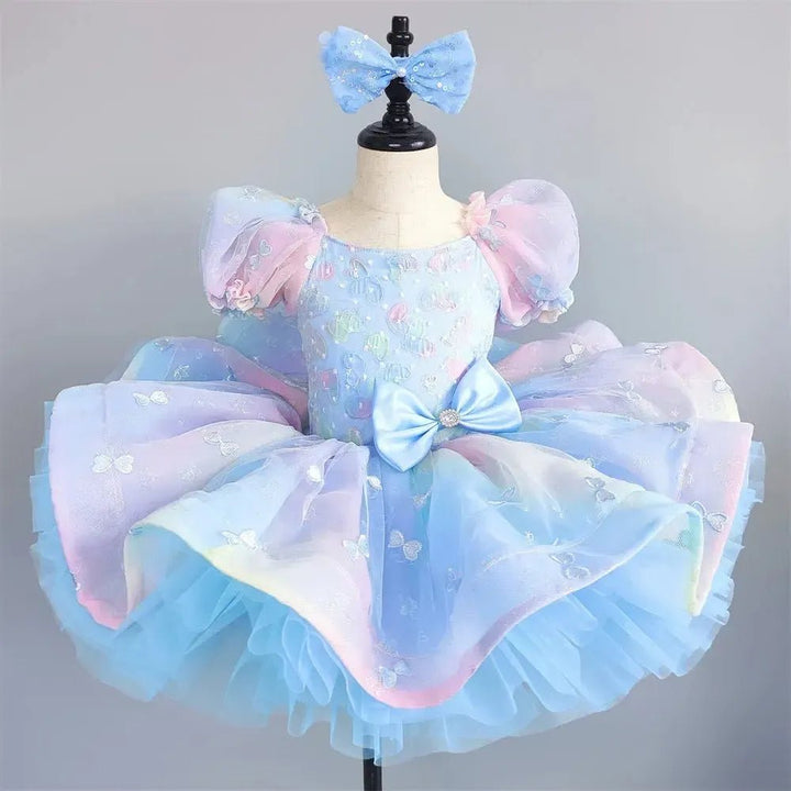 Girls Ballet Tutu Dress – Sleeveless Dance Leotard &amp; Skirt - Bennys Beauty World
